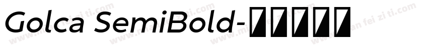 Golca SemiBold字体转换